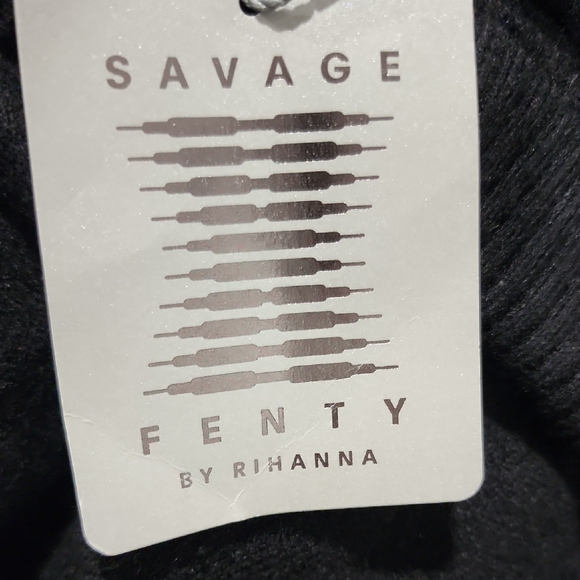 Savage X Fenty Black Joggers with White Accents - Picture 3 of 6